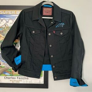 Levi's NFL Carolina Panthers Black Denim Jacket with Blue Details  ¡LN!